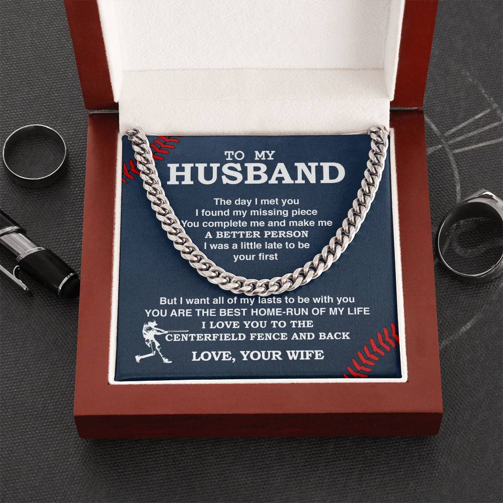 Cuban Link Necklace - To My Husband - Athlete's Gift Shop