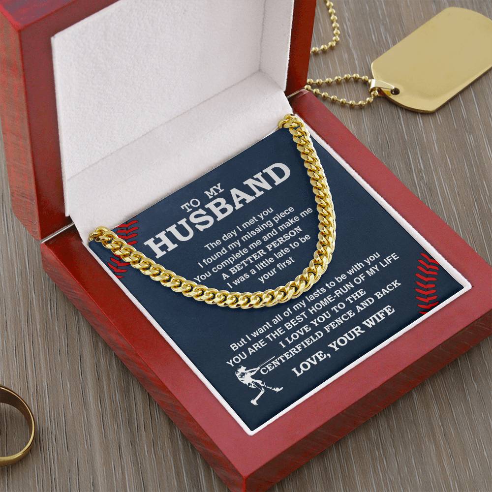 Cuban Link Necklace - To My Husband - Athlete's Gift Shop