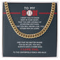 Cuban Link Necklace - To My Son, Achieve Anything, Home Base - Athlete's Gift Shop