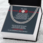 Cuban Link Necklace - To My Son, Achieve Anything, Home Base - Athlete's Gift Shop