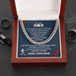 To Baseball Son - Love Mom Test Cuban link artswapper - Athlete's Gift Shop