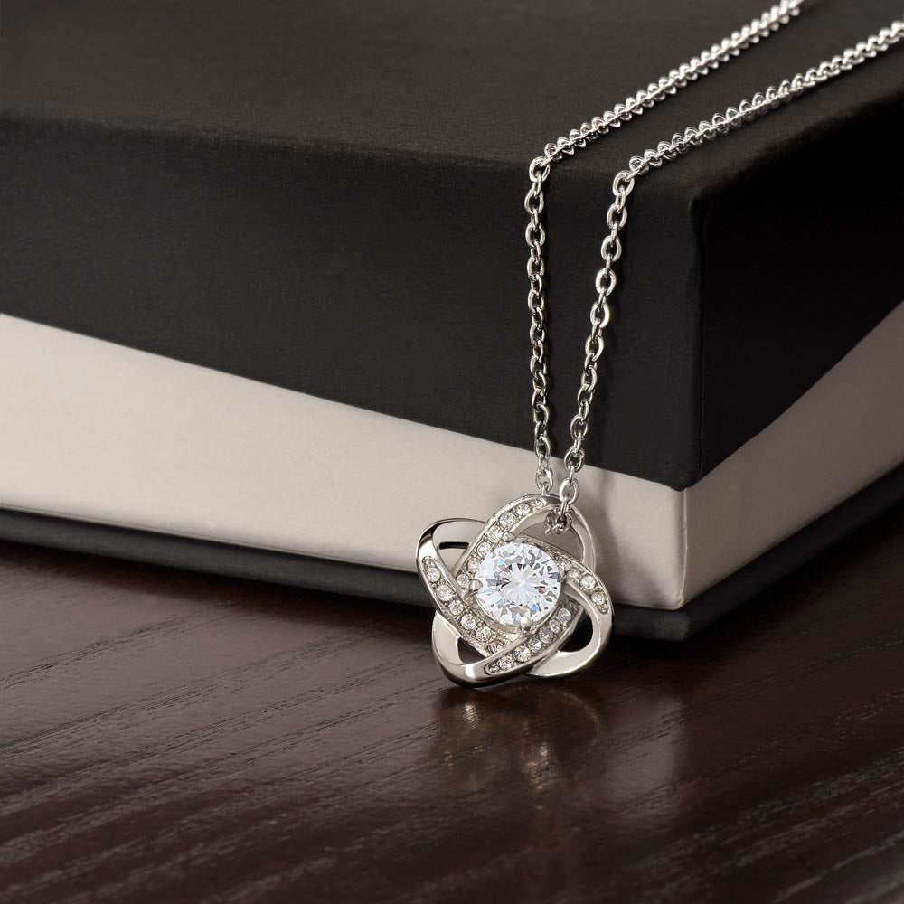 To My Basketball Granddaughter - Love Knot Necklace - Athlete's Gift Shop