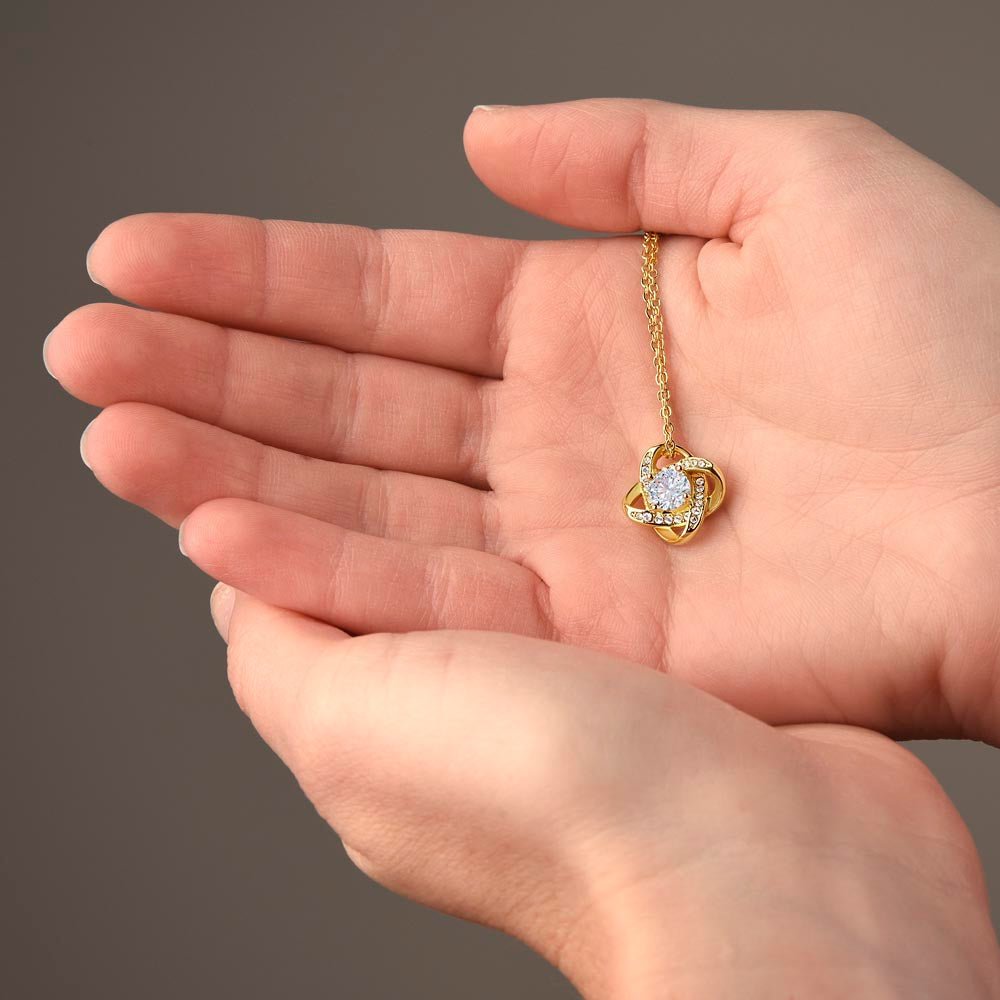 To My Basketball Granddaughter - Love Knot Necklace - Athlete's Gift Shop
