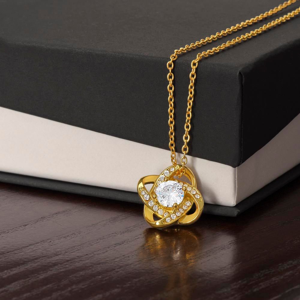 To My Basketball Granddaughter - Love Knot Necklace - Athlete's Gift Shop