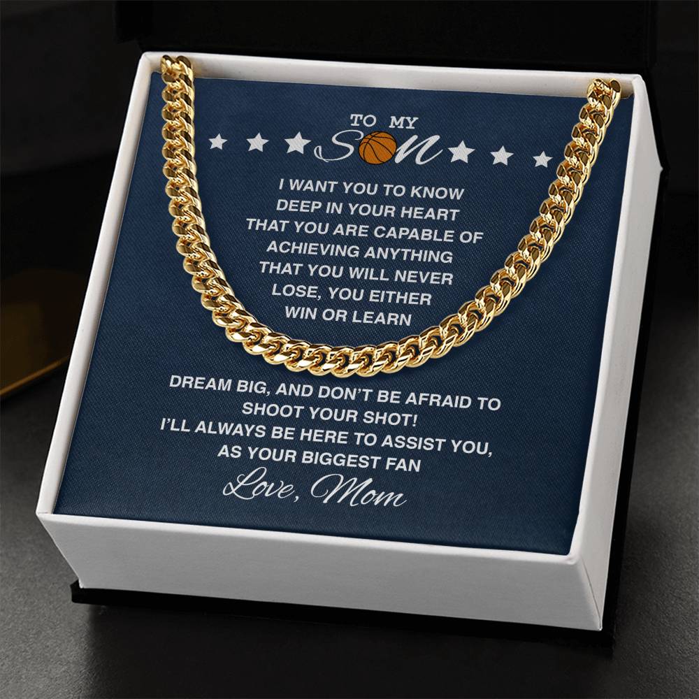 To My Basketball Son - Shoot Your Shot - Love, Mom - Athlete's Gift Shop
