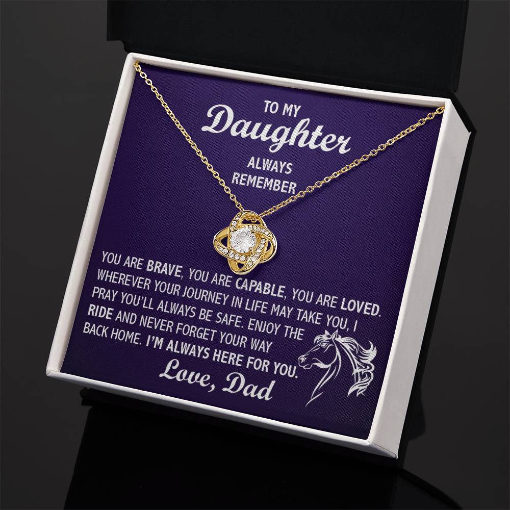 To My Daughter - Enjoy The Ride - Athlete's Gift Shop