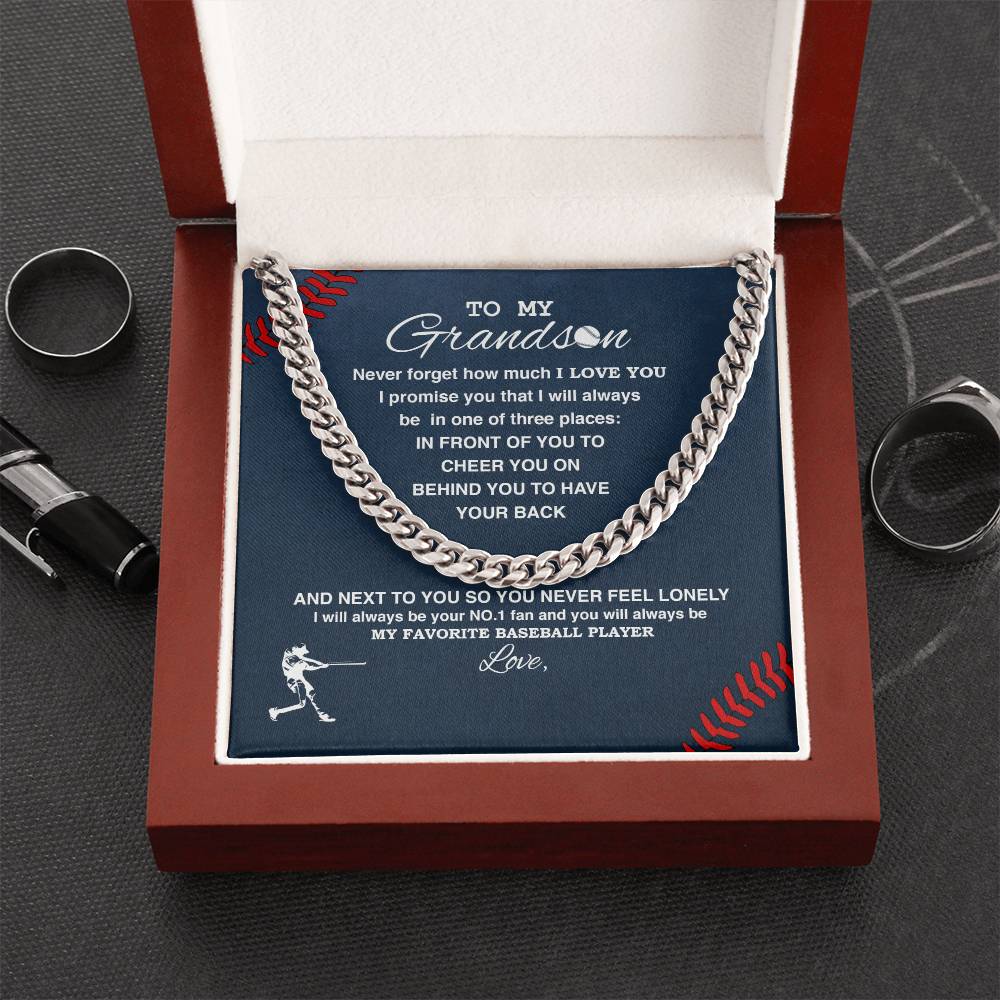 To My Grandson - #1 Fan, Personalized - Athlete's Gift Shop
