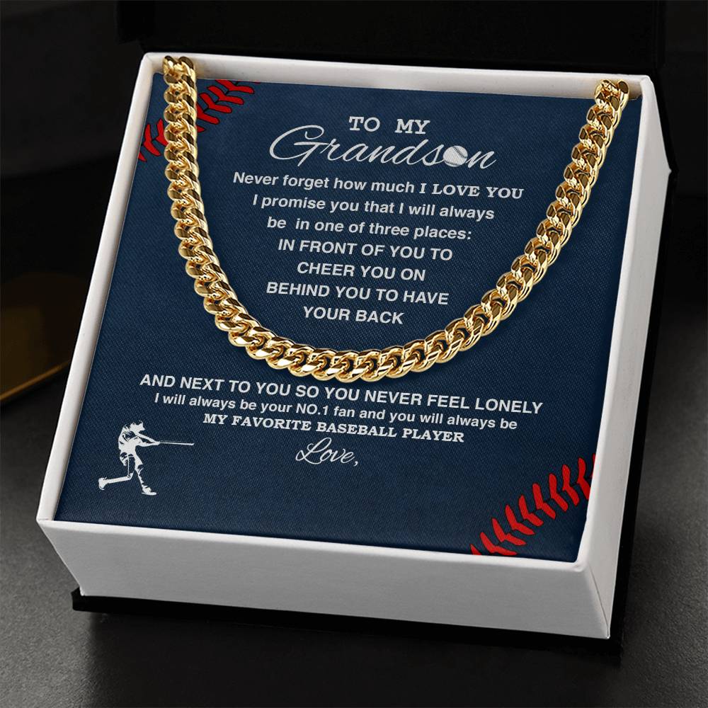 To My Grandson - #1 Fan, Personalized - Athlete's Gift Shop