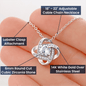 To My Softball Granddaughter - Love Knot Necklace - Athlete's Gift Shop