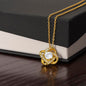 To My Softball Granddaughter - Love Knot Necklace - Athlete's Gift Shop
