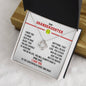 To My Softball Granddaughter - Love Knot Necklace - Athlete's Gift Shop