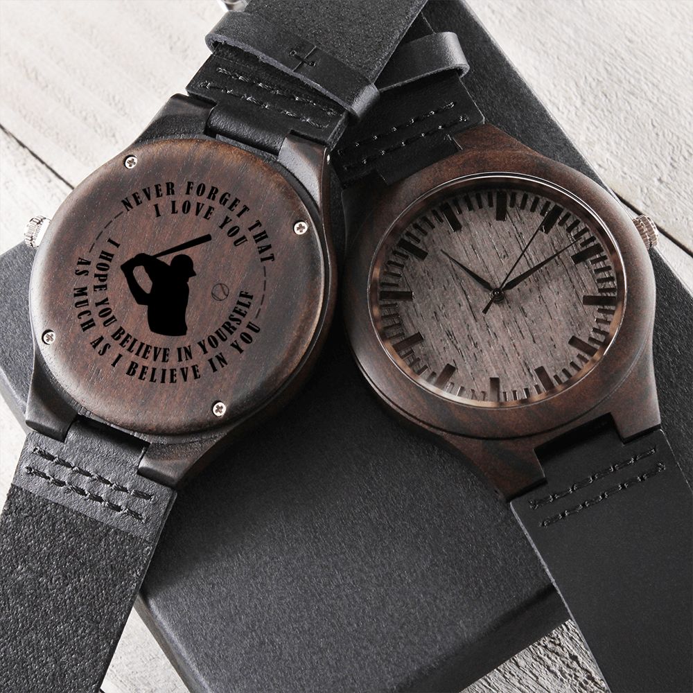 Never Forget I Love You - Baseball Watch - Athlete's Gift Shop
