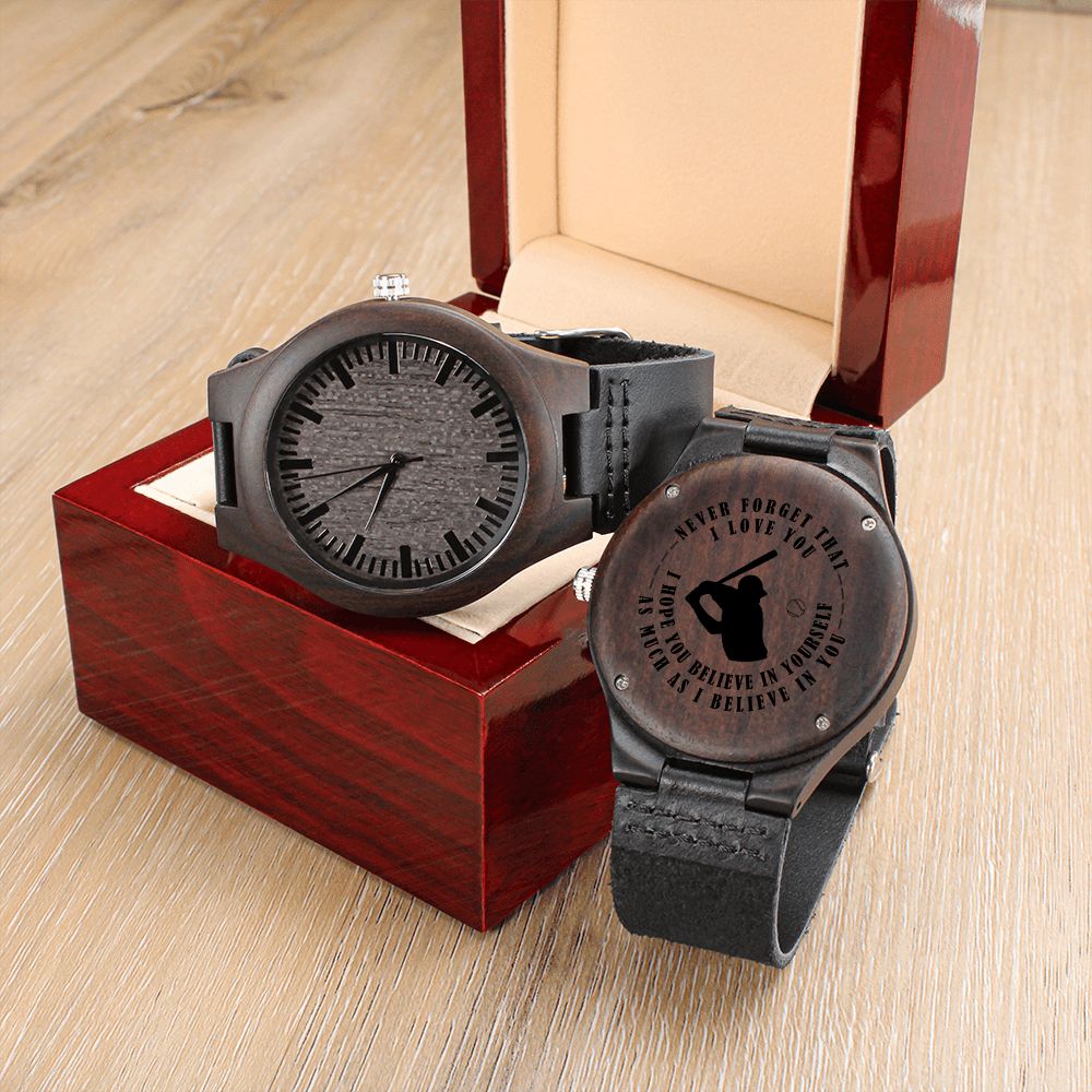 Never Forget I Love You - Baseball Watch - Athlete's Gift Shop