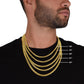 To My Dear Grandson Football - Cuban Link Necklace