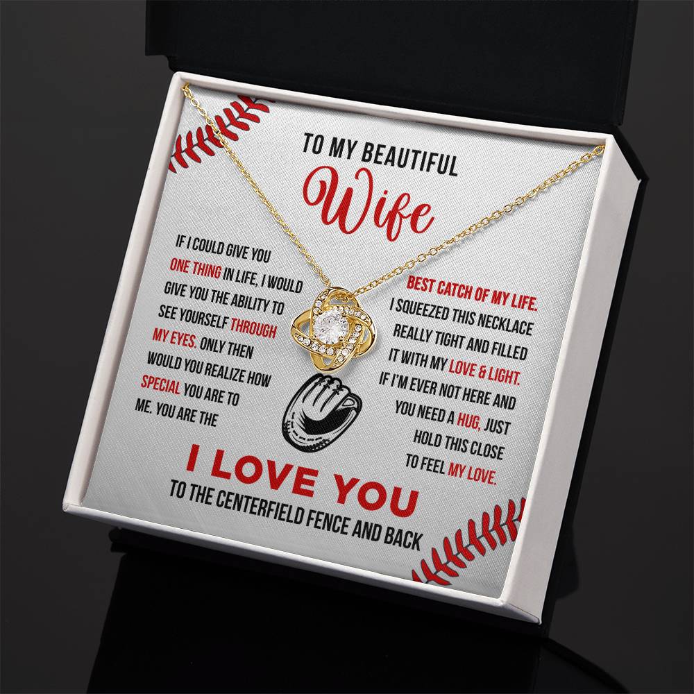 To My Wife - Best Catch - Love Knot Necklace