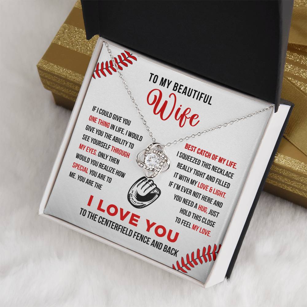 To My Wife - Best Catch - Love Knot Necklace