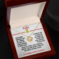 Gymnast Gift - Love Knot Necklace with Personalized Message Box