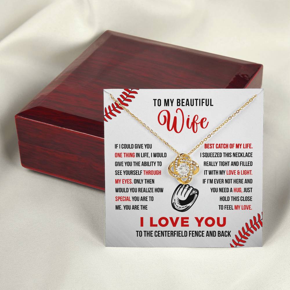 To My Wife - Best Catch - Love Knot Necklace