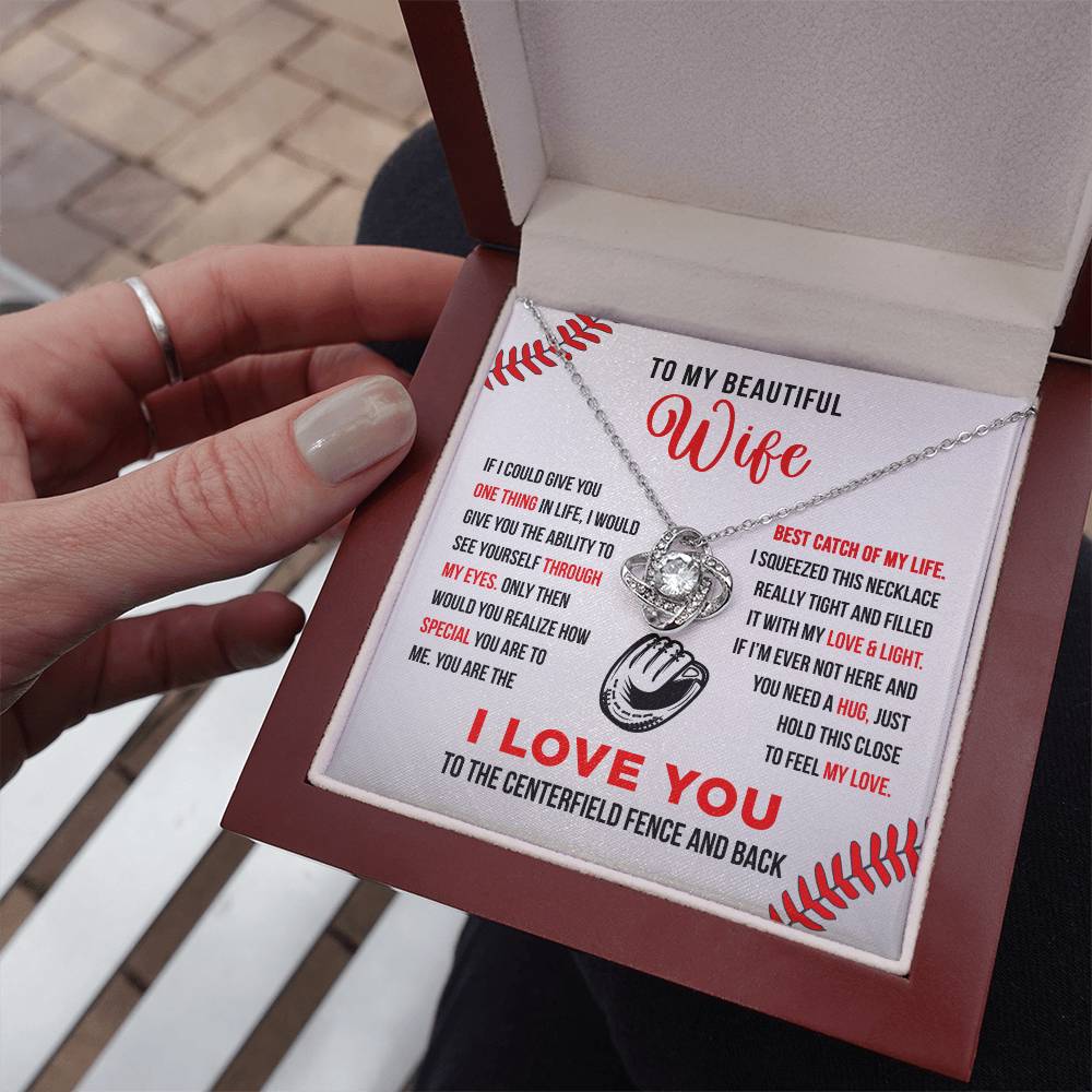 To My Wife - Best Catch - Love Knot Necklace