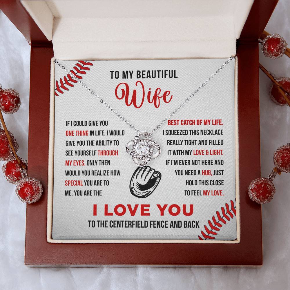 To My Wife - Best Catch - Love Knot Necklace