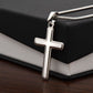 To My Baseball Grandson - Cross Necklace
