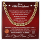 Basketball Gift – Cuban Link Necklace with Personalized Message - Athlete's Gift Shop