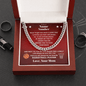 Basketball Gift – Cuban Link Necklace with Personalized Message Box - Athlete's Gift Shop