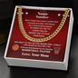 Basketball Gift – Cuban Link Necklace with Personalized Message Box - Athlete's Gift Shop