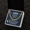 Cuban Link Necklace - My Football Son, 1 Fan, From Mom_181 - Athlete's Gift Shop