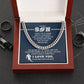 Cuban Link Necklace - My Football Son, Achieve Anything - Athlete's Gift Shop