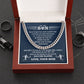 Cuban Link Necklace - My Soccer Son, Biggest Fan, From Mom - Athlete's Gift Shop