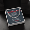 Cuban Link Necklace - To My Baseball Grandson, Achieve Anything, Always Home Base - Athlete's Gift Shop