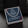 Cuban Link Necklace - To My Baseball Man, The Day I Met You - Athlete's Gift Shop