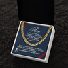 Cuban Link Necklace - To My Baseball Man, The Day I Met You - Athlete's Gift Shop