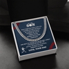 Cuban Link Necklace - To My Baseball Son, 1 Fan, Love Dad - Athlete's Gift Shop
