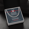 Cuban Link Necklace - To My Baseball Son, Achieve Anything, Your Home Base - Athlete's Gift Shop