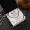 Cuban Link Necklace - To My Baseball Son, Centerfield And Back - Athlete's Gift Shop
