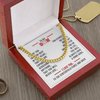 Cuban Link Necklace - To My Baseball Son, No Matter Where You Go - Athlete's Gift Shop