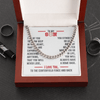 Cuban Link Necklace - To My Baseball Son, No Matter Where You Go - Athlete's Gift Shop