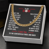 Cuban Link Necklace - To My Baseball Son, No Matter Where You Go - Athlete's Gift Shop