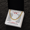 Cuban Link Necklace - To My Baseball Son, No Matter Where You Go - Athlete's Gift Shop