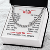 Cuban Link Necklace - To My Baseball Son, No Matter Where You Go - Athlete's Gift Shop