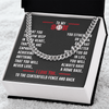 Cuban Link Necklace - To My Baseball Son, No Matter Where You Go - Athlete's Gift Shop