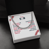 Cuban Link Necklace - To My Baseball Son, You are Loved, Always Home Base - Athlete's Gift Shop
