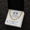 Cuban Link Necklace - To My Baseball Son, You Are Loved For Who You Are - Athlete's Gift Shop