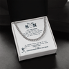 Cuban Link Necklace - To My Baseball Son, You Are Loved For Who You Are - Athlete's Gift Shop