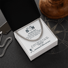 Cuban Link Necklace - To My Baseball Son, You Are Loved For Who You Are - Athlete's Gift Shop
