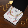 Cuban Link Necklace - To My Baseball Son, You are Loved, Love Mom - Athlete's Gift Shop