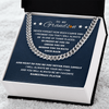 Cuban Link Necklace - To My Basketball Grandson, Always With You - Athlete's Gift Shop