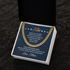 Cuban Link Necklace - To My Basketball Son, Win or Learn, Love Mom - Athlete's Gift Shop